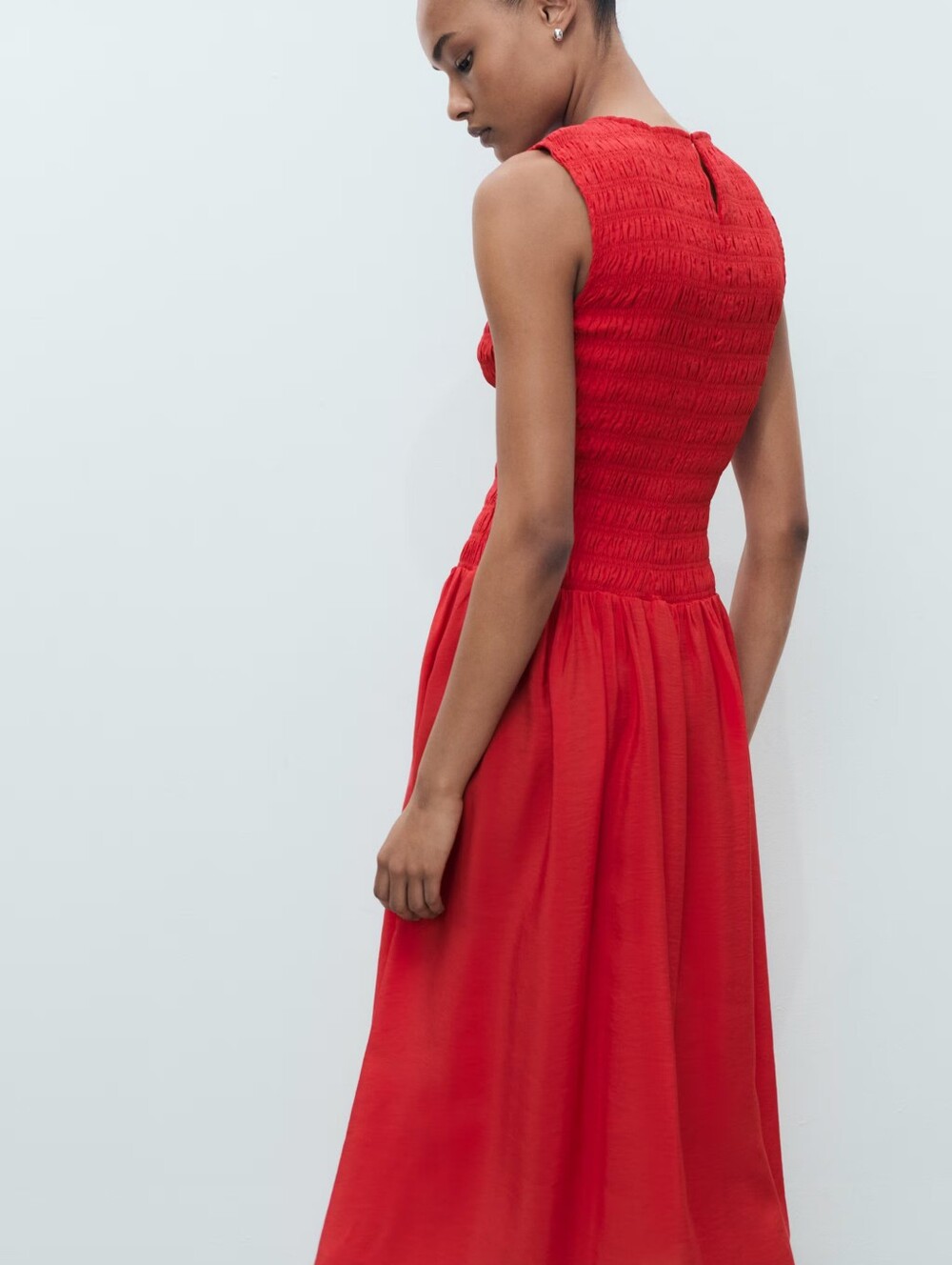 MANGO Gathered Dress - Picture 3 of 5
